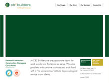Tablet Screenshot of cb2builders.com